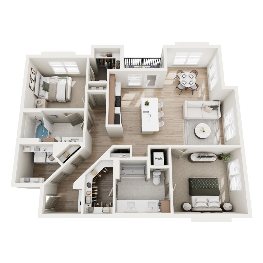 B2 floorplan layout