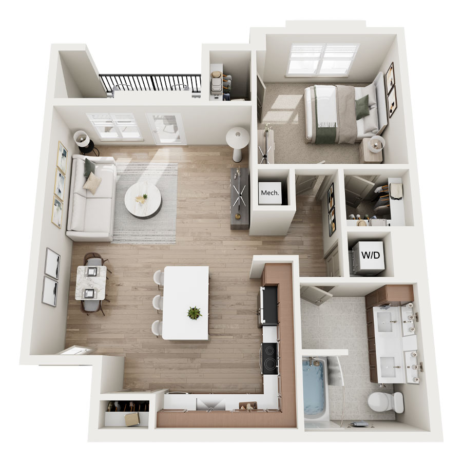 A2TA floorplan layout