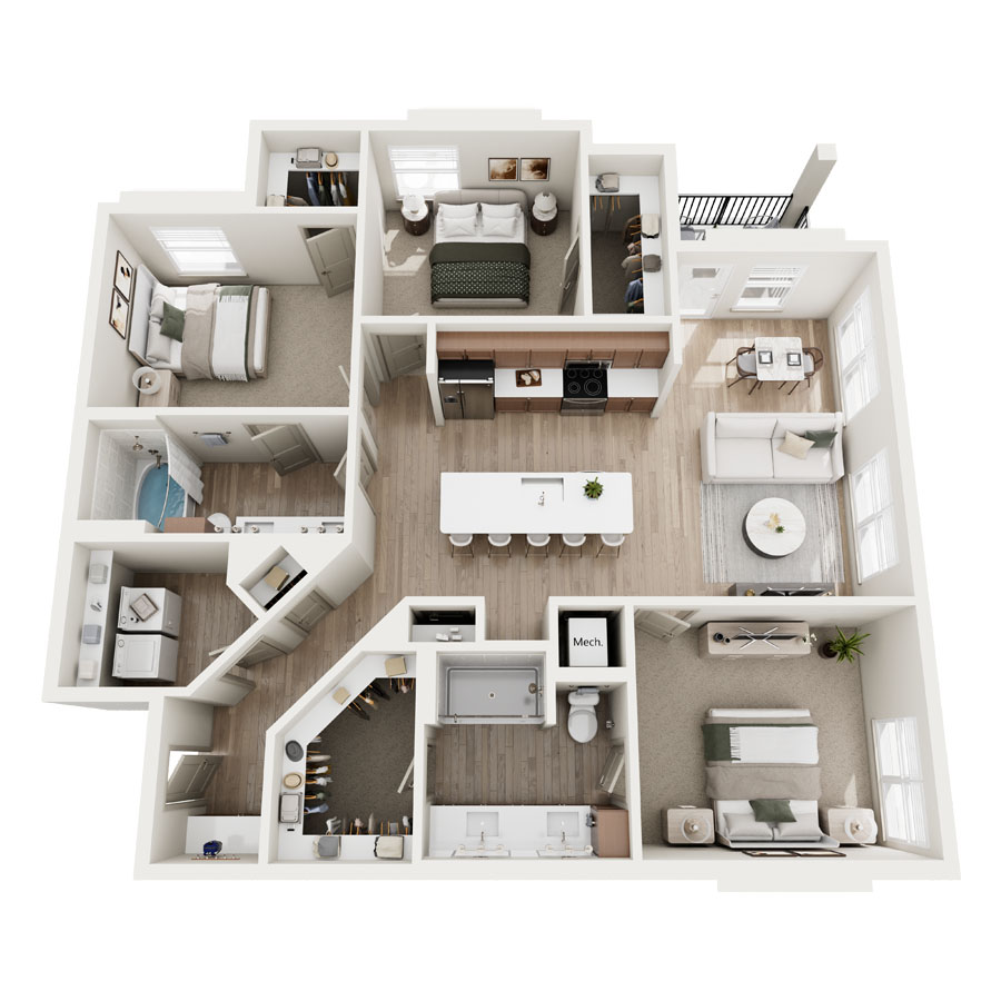 C1A floorplan layout