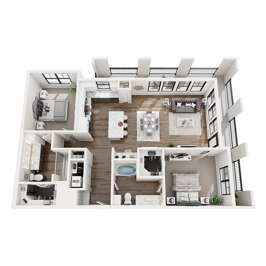 B3 floorplan layout