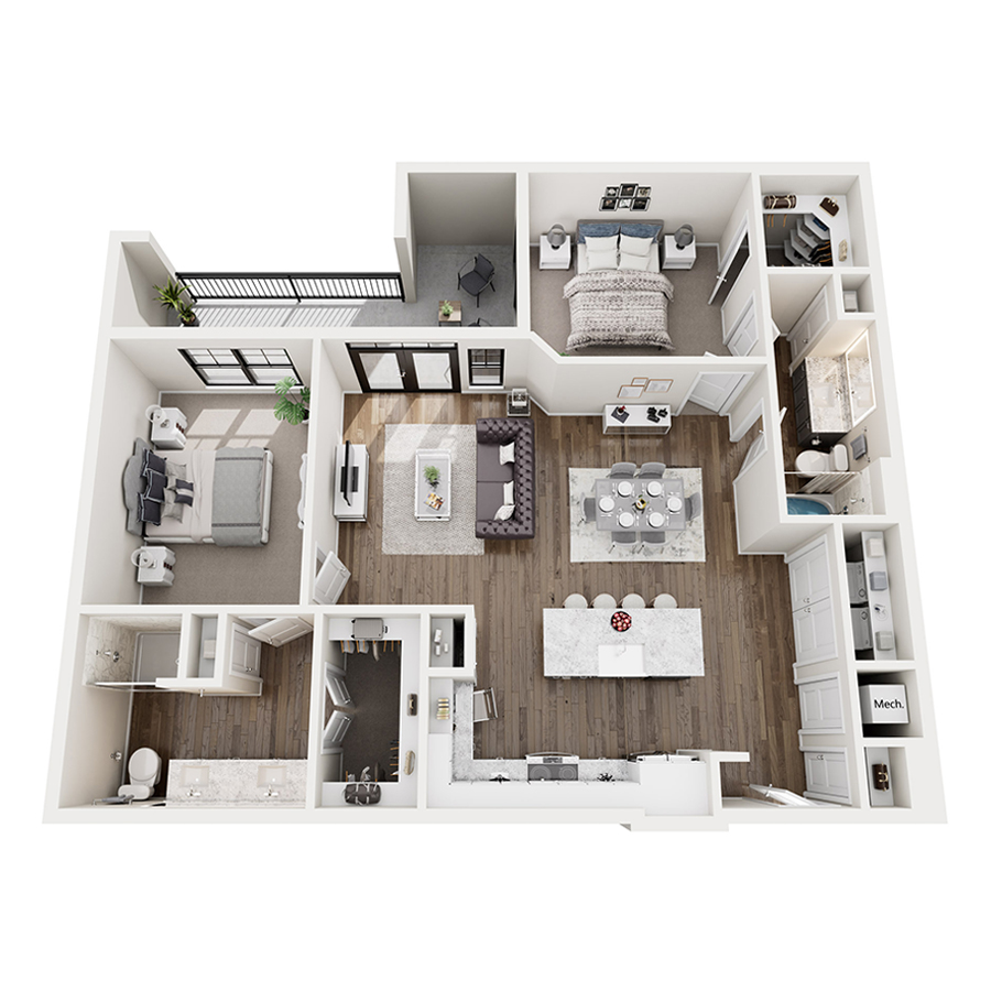 B2 floorplan layout