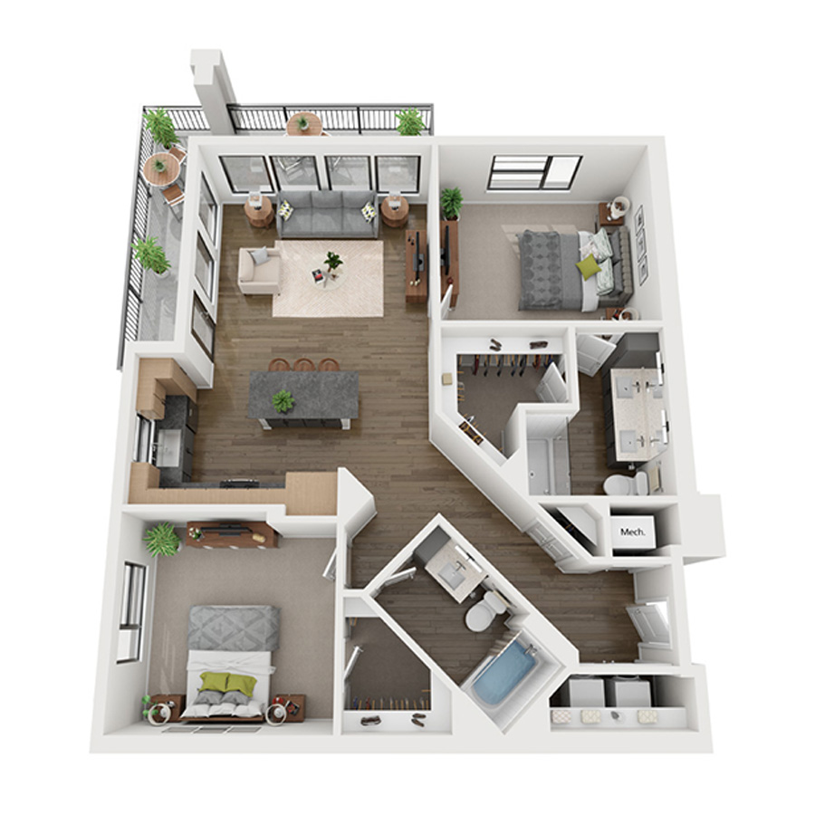 B2 floorplan layout