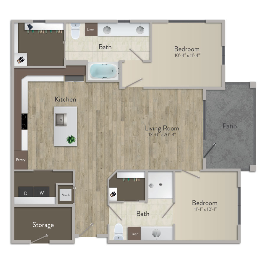 B2 floorplan layout
