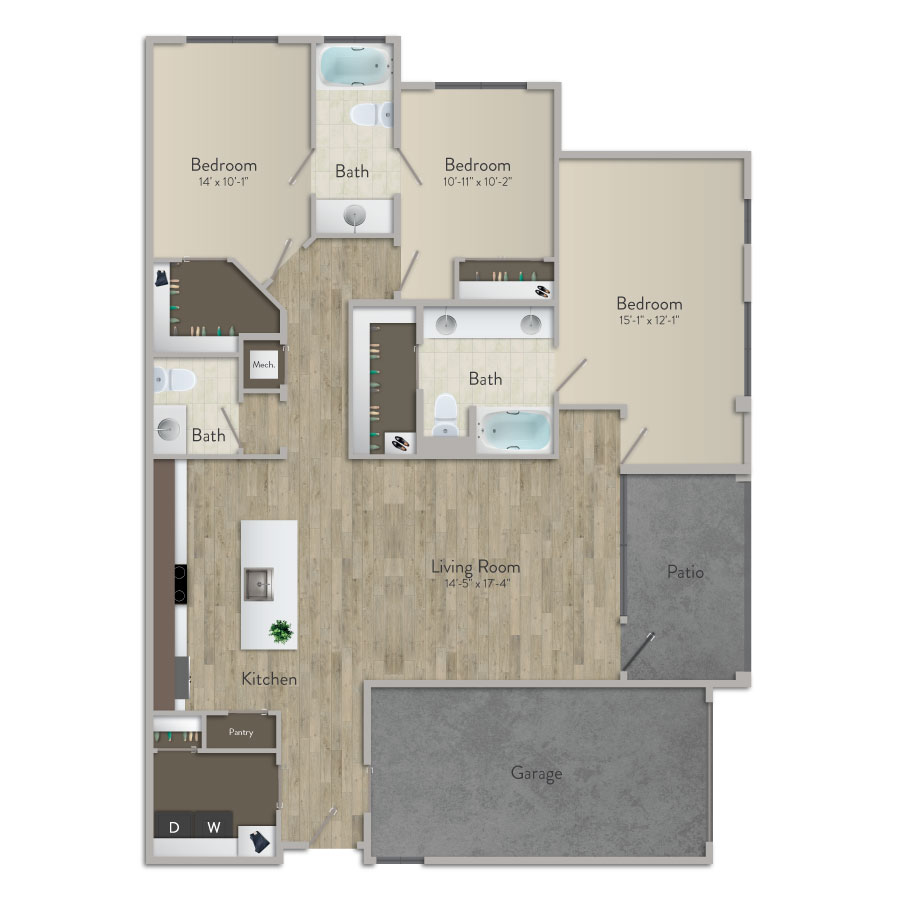C1 floorplan layout