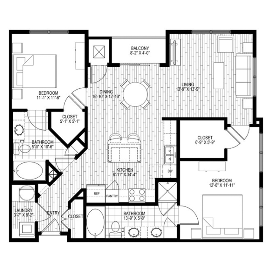 B2 floorplan layout