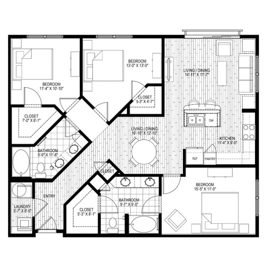 C1 floorplan layout