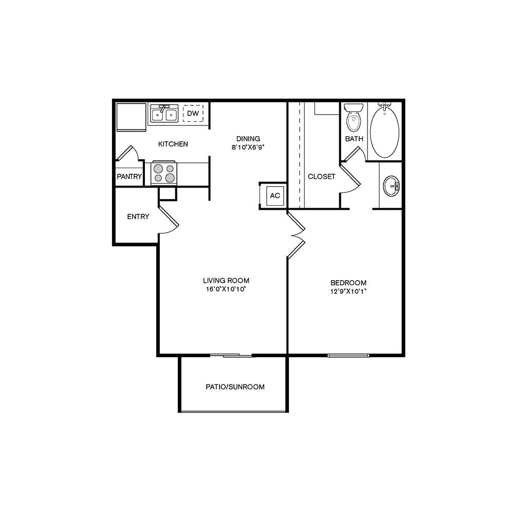 1A floorplan layout