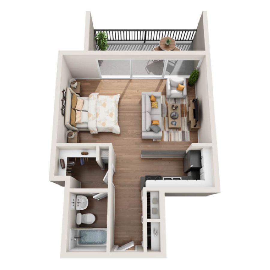 The Leeland AFF floorplan layout
