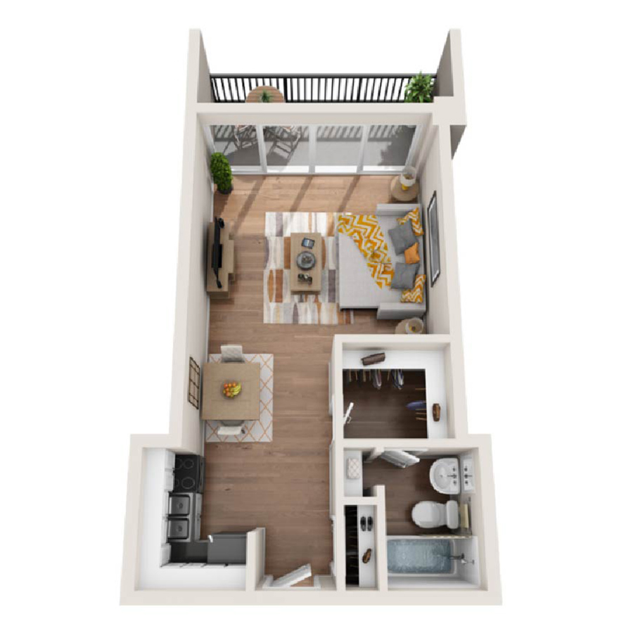 The Bell AFF floorplan layout