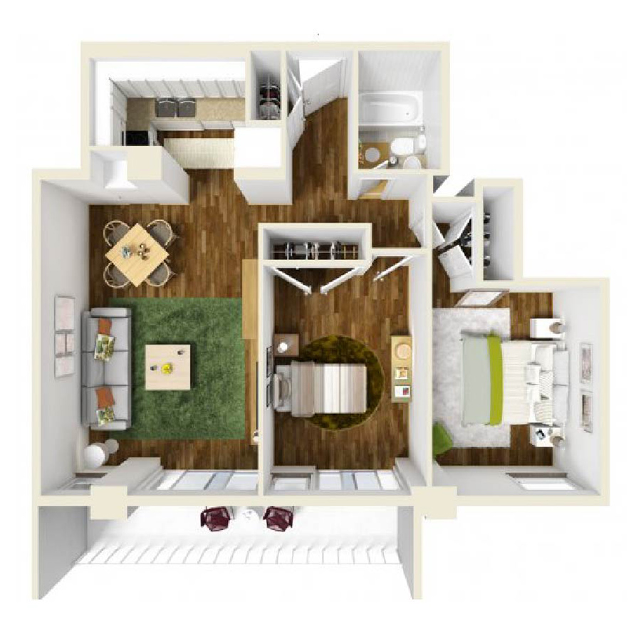The Milam floorplan layout