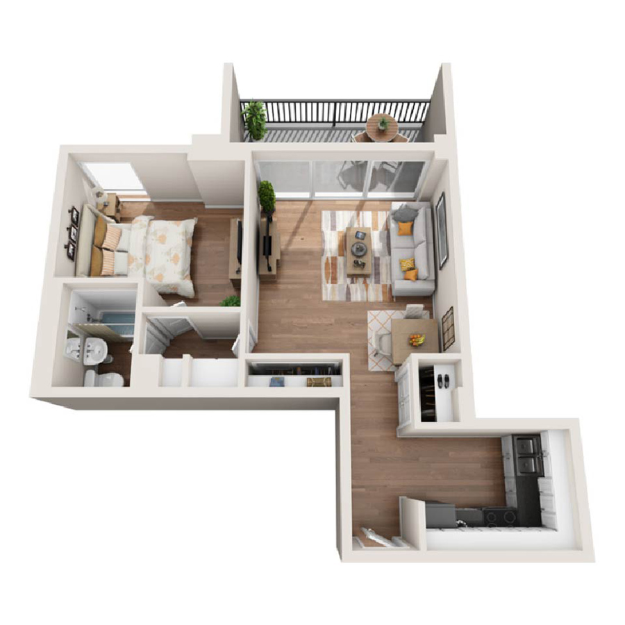 The Austin floorplan layout