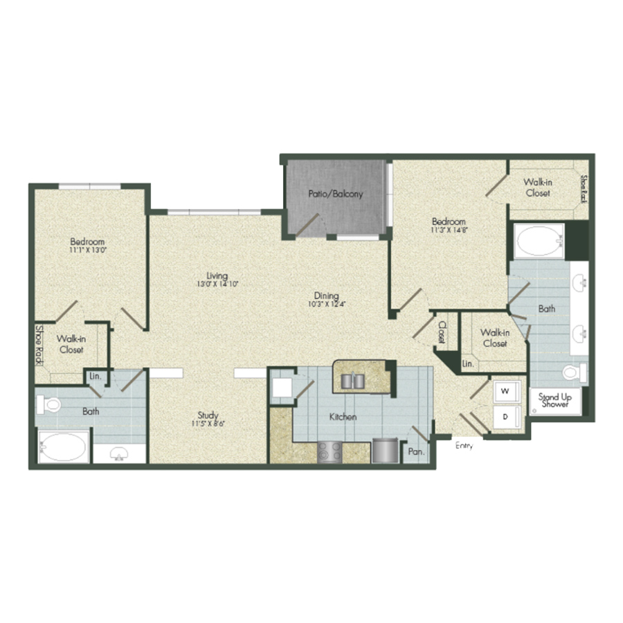 B3 floorplan layout