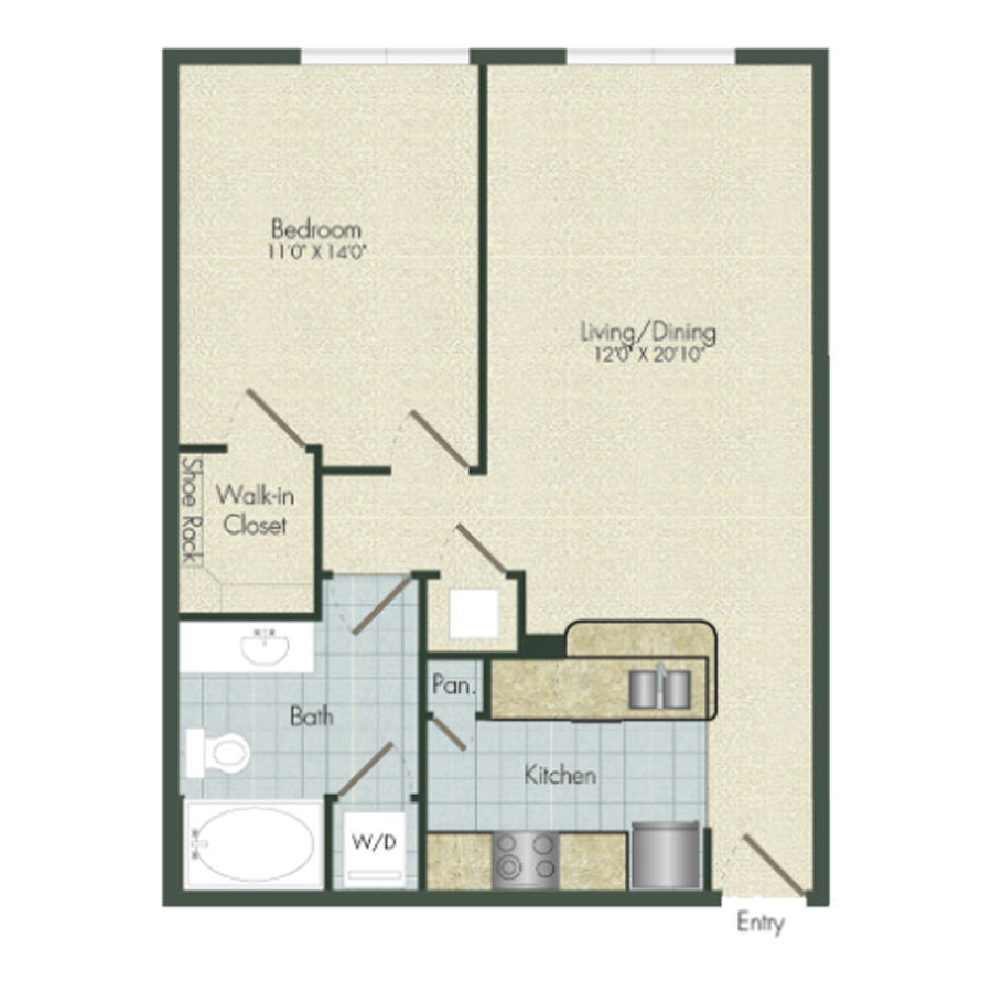 A2 floorplan layout