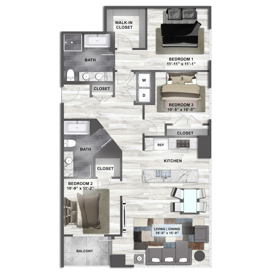 C1 floorplan layout