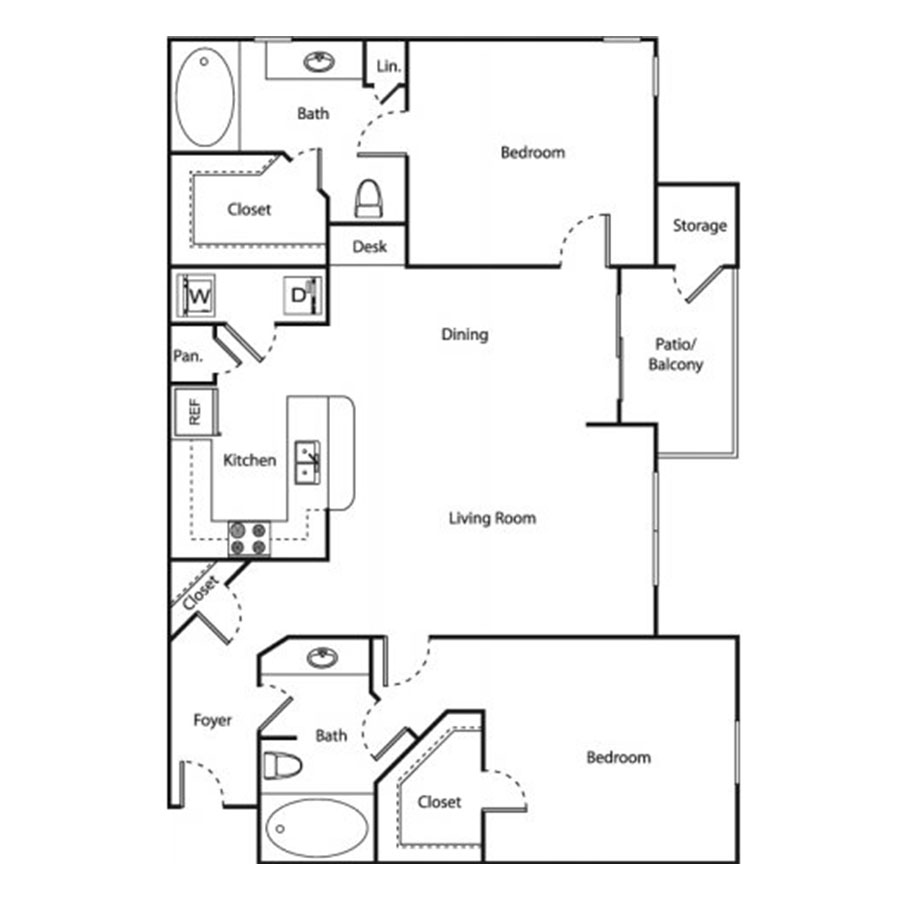 Tahoe with 1-Car Garage floorplan layout