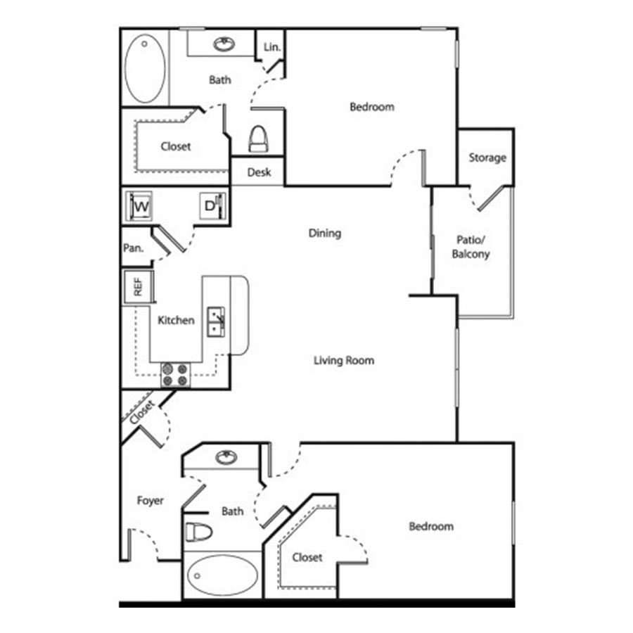 Tahoe with 2-Car Garage floorplan layout