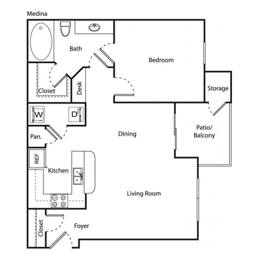 Medina floorplan layout