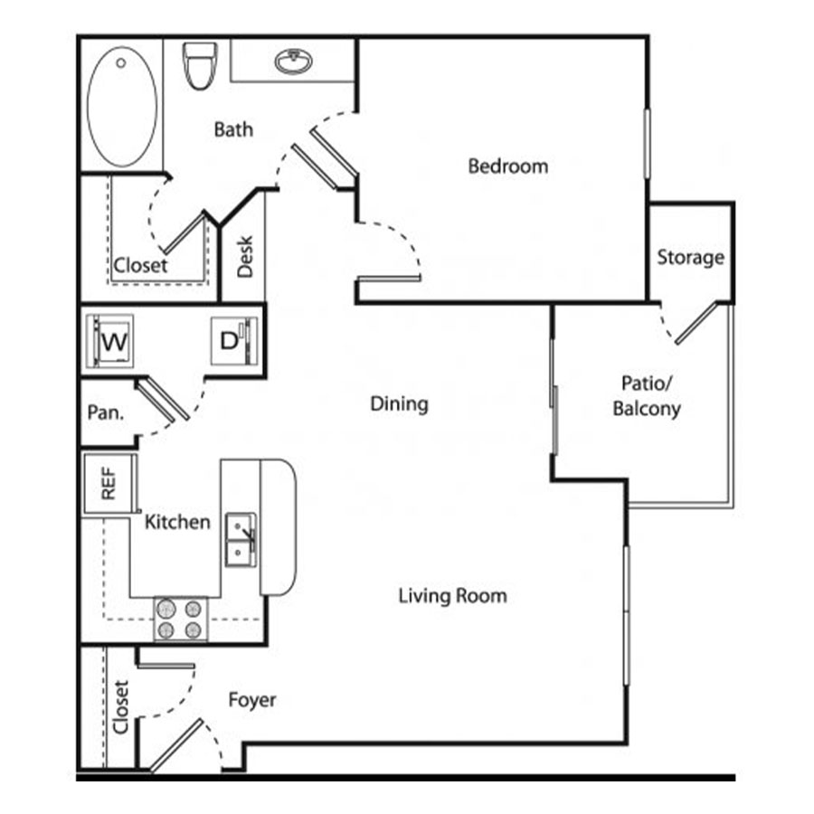 Medina with 1-Car Garage floorplan layout