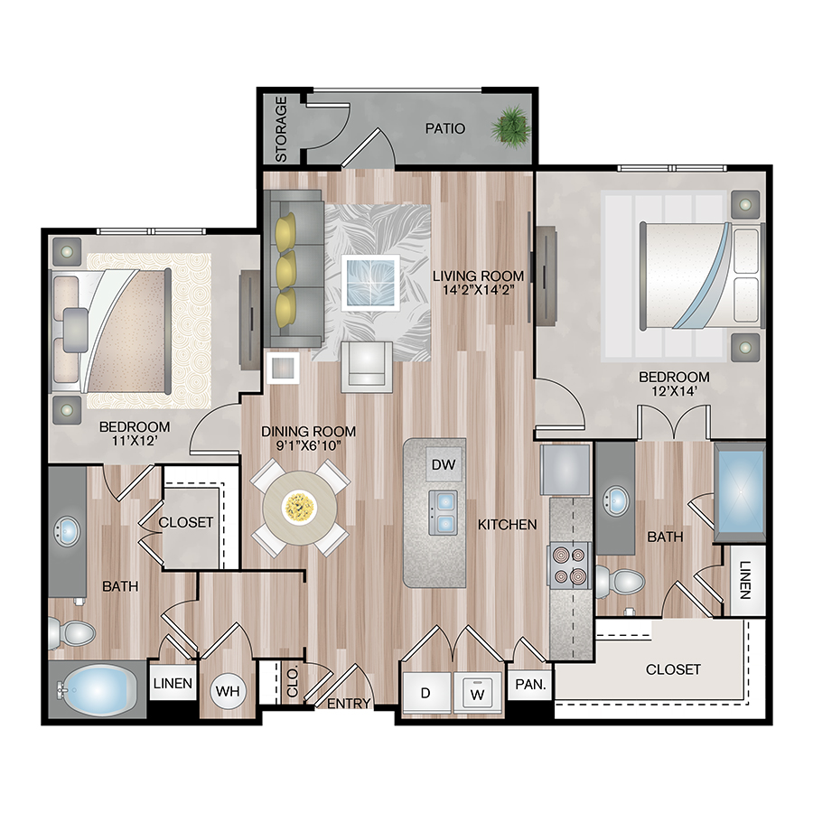B3 floorplan layout