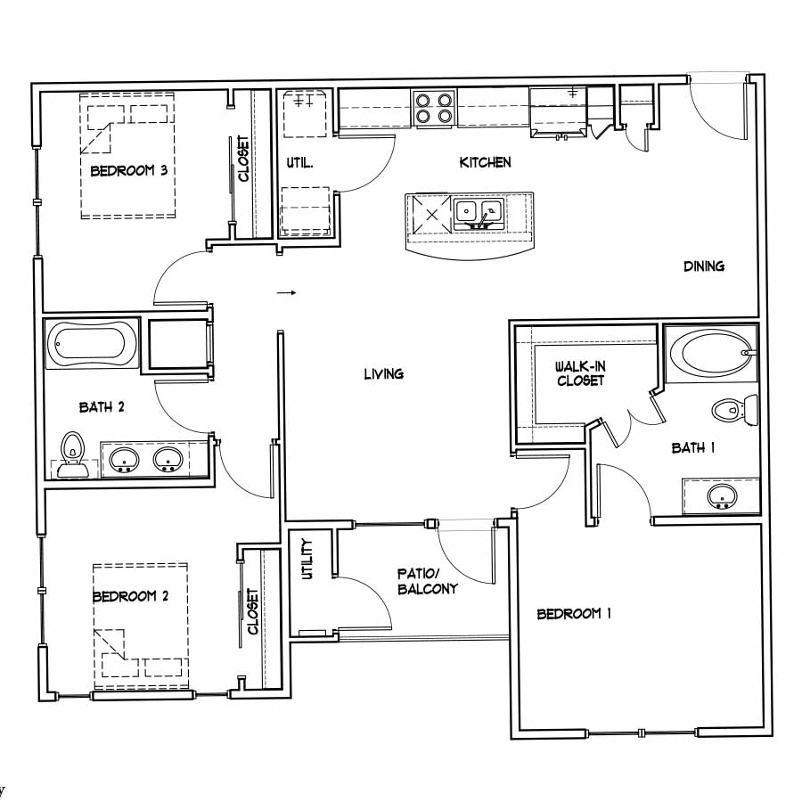 Marley  Efficiency floorplan layout