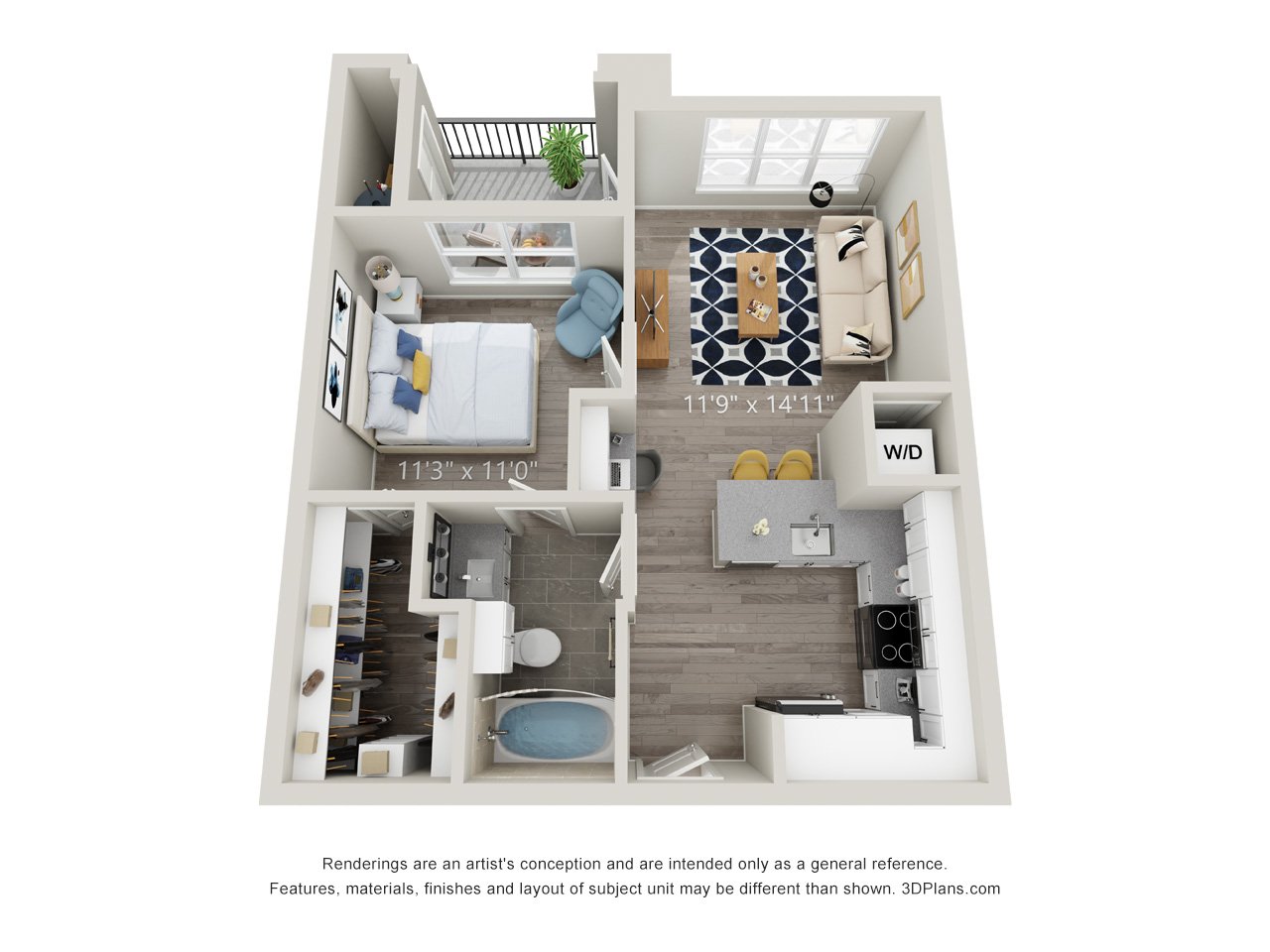 A-1 floorplan layout