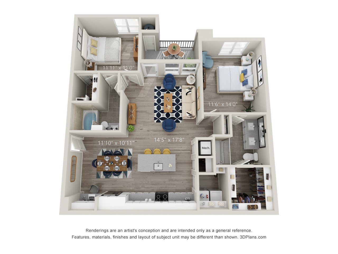 B-6 floorplan layout