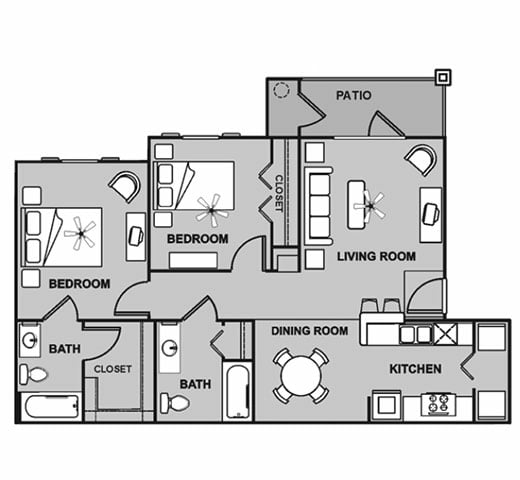 2x2 floorplan layout