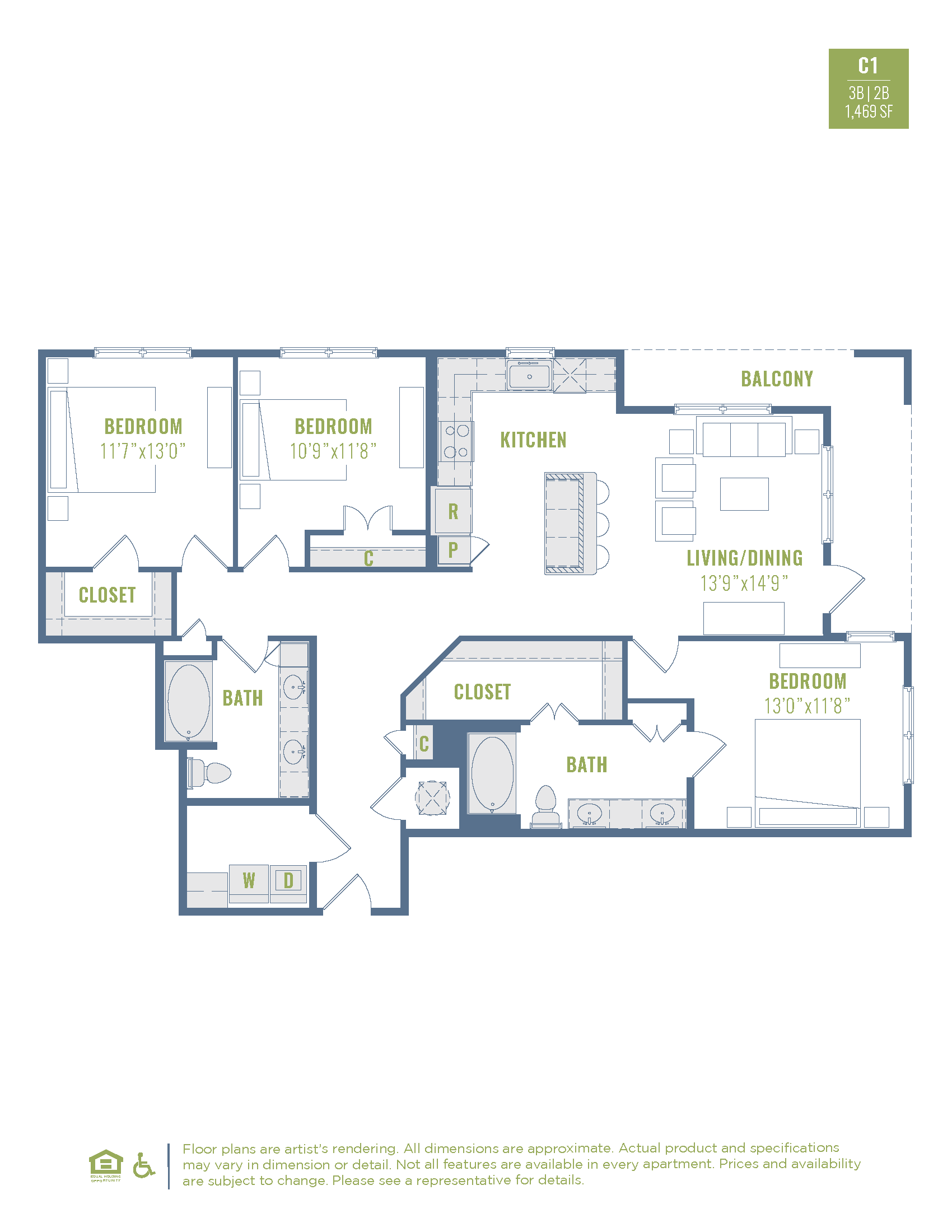C1 floorplan layout
