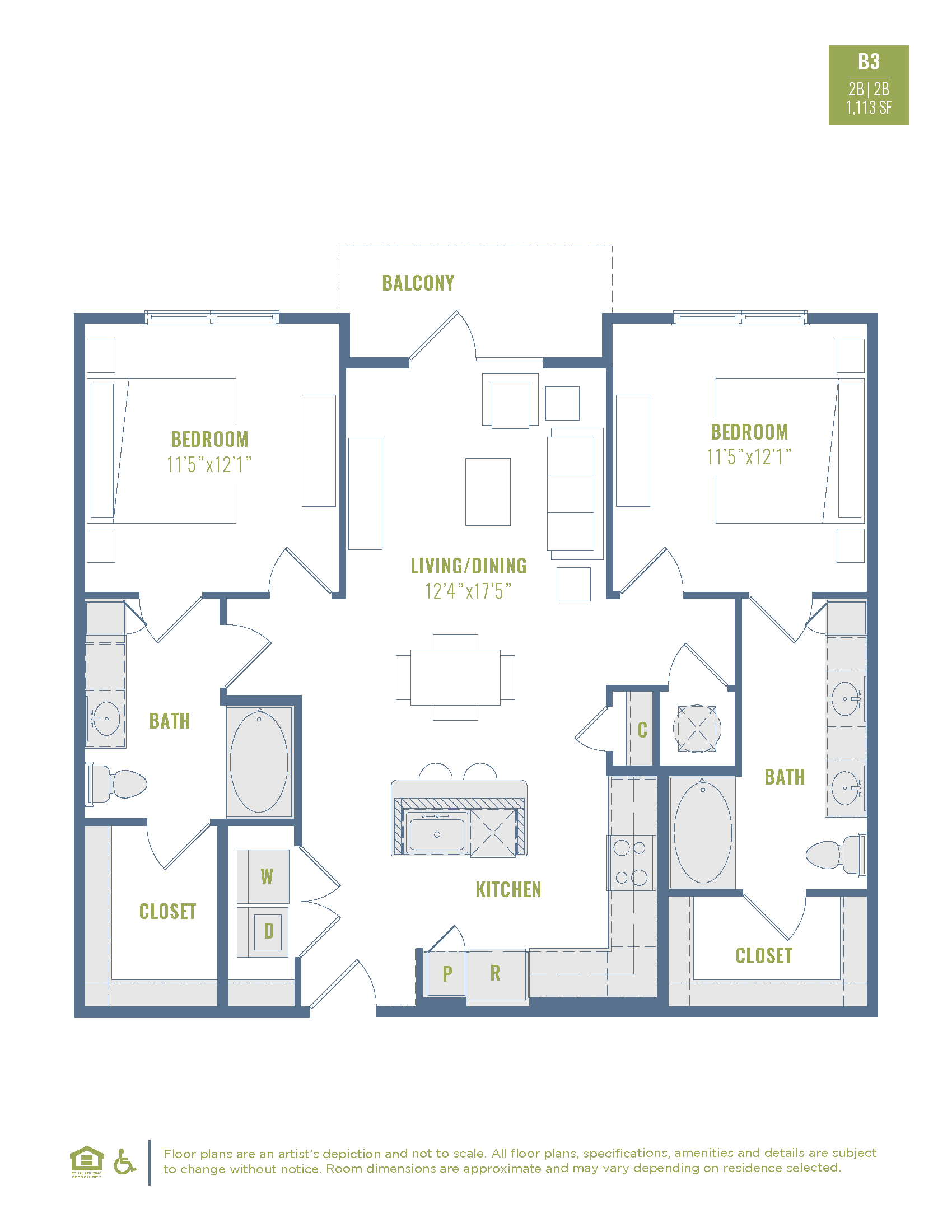B3 floorplan layout