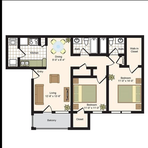 D1 floorplan layout
