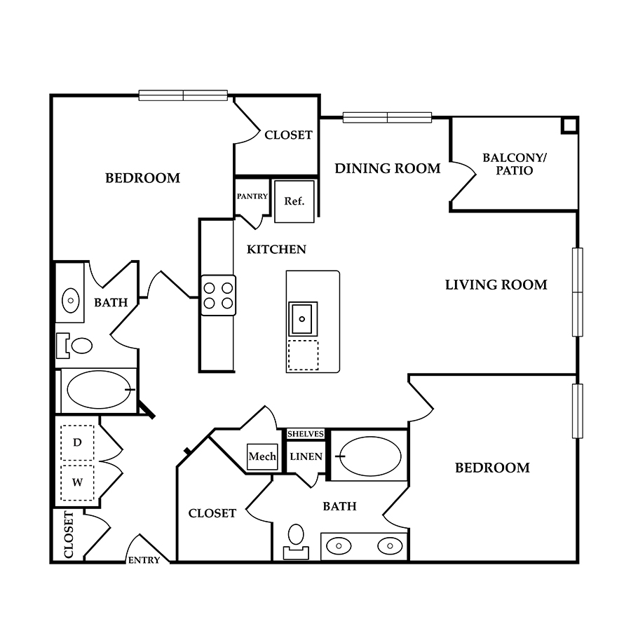 B2 floorplan layout