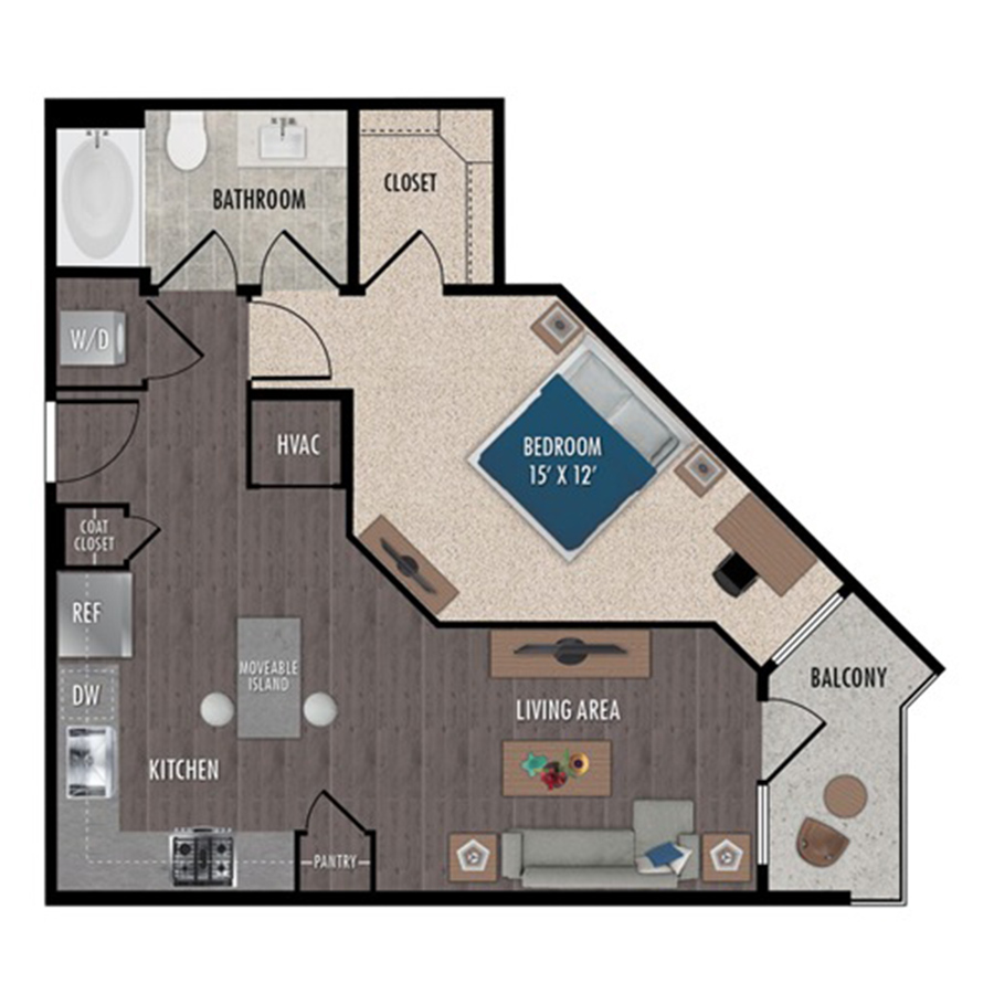 A2-1x1 floorplan layout