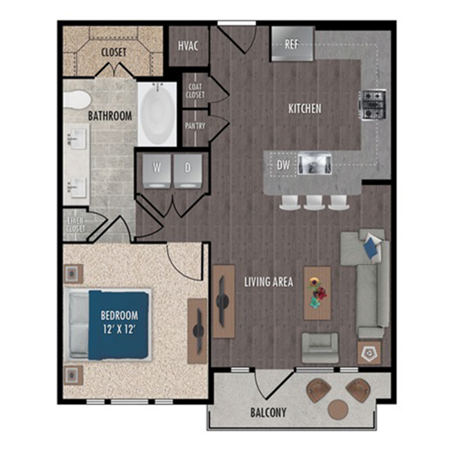A5-1x1 floorplan layout