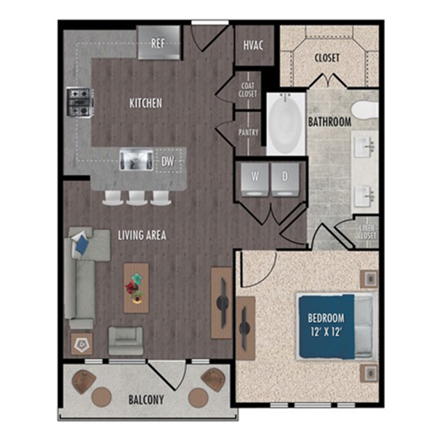 A4-1x1 floorplan layout