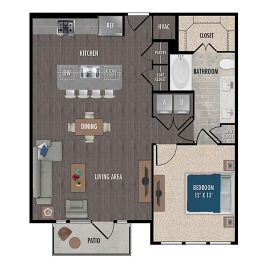 A9-1x1 floorplan layout