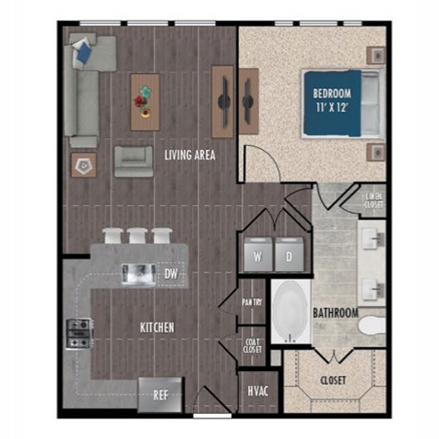 A4a-1x1 floorplan layout