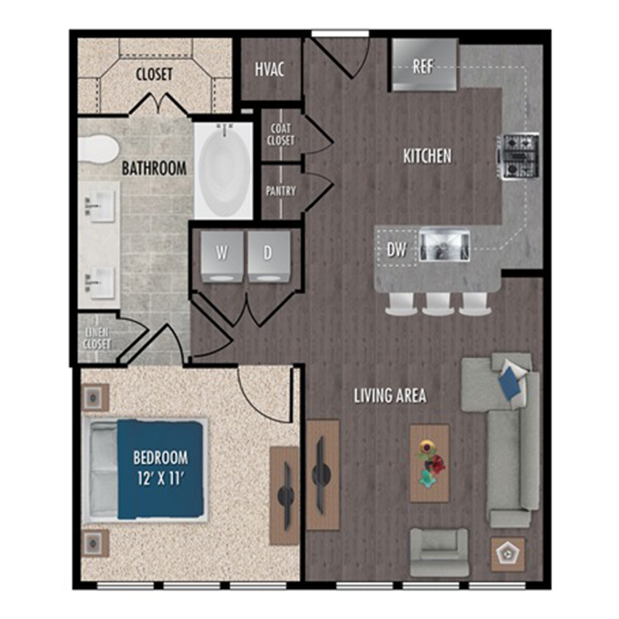 A3-1x1 floorplan layout
