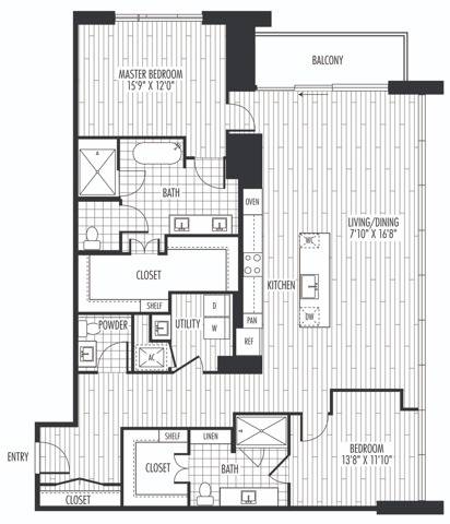 PH1 floorplan layout