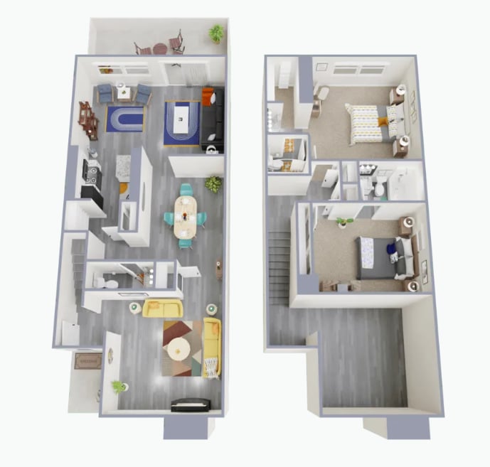 2x2.5 floorplan layout