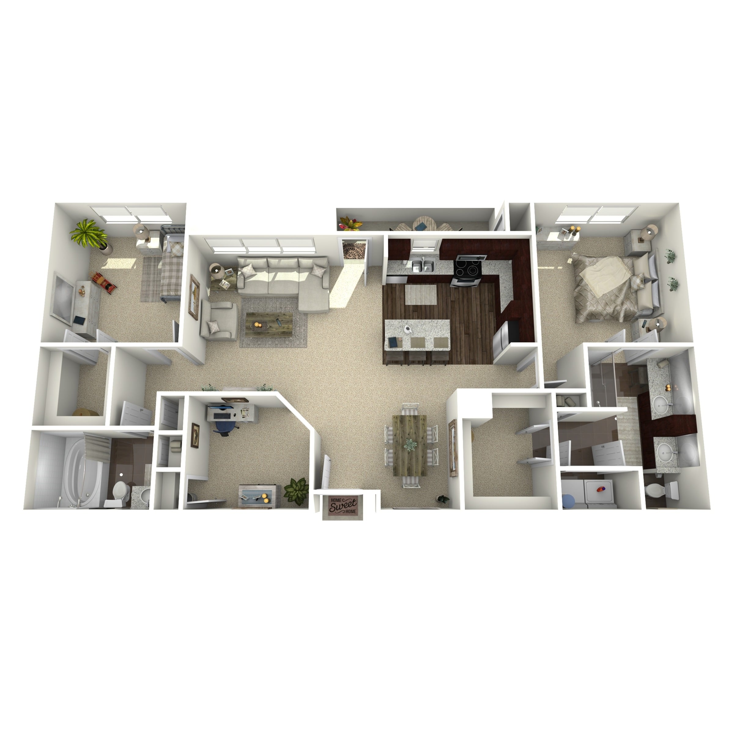 E1 floorplan layout