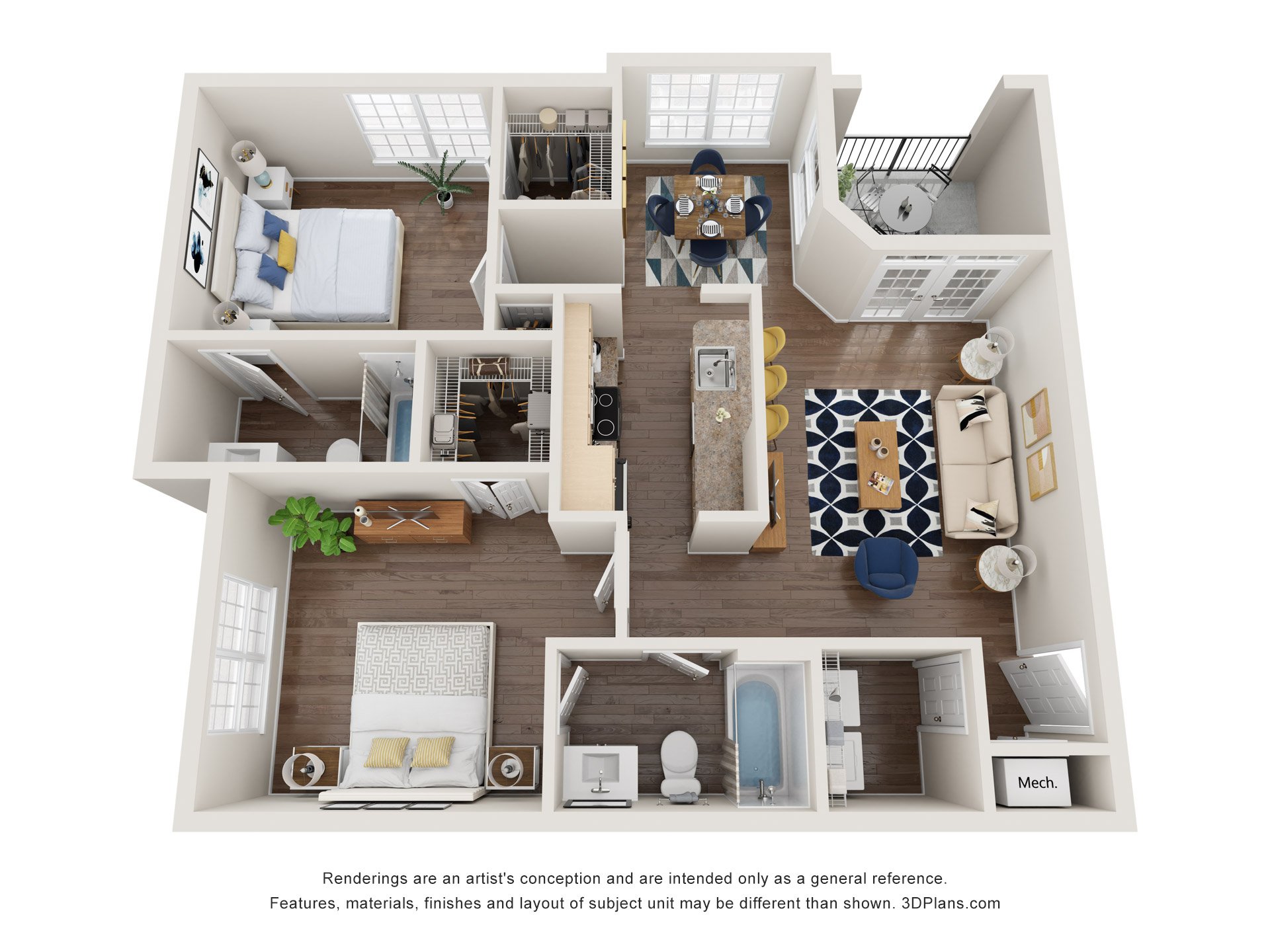 Memorial floorplan layout