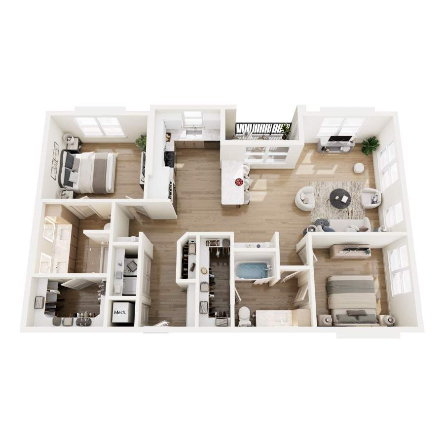 B2 floorplan layout