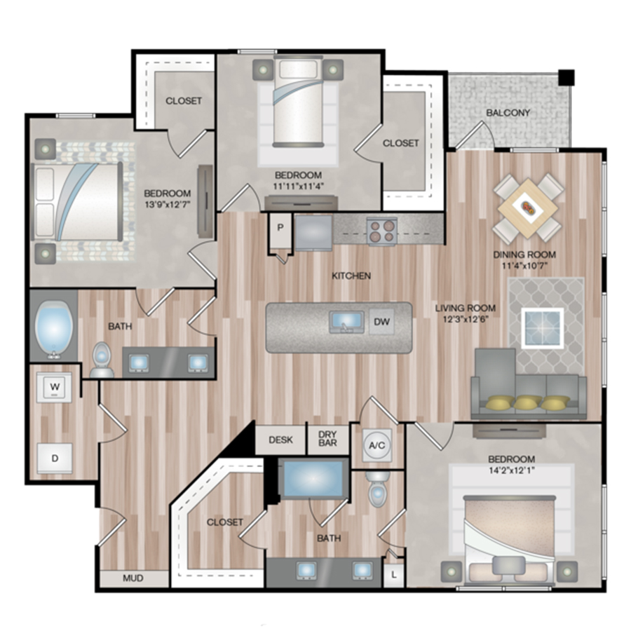 C1 floorplan layout