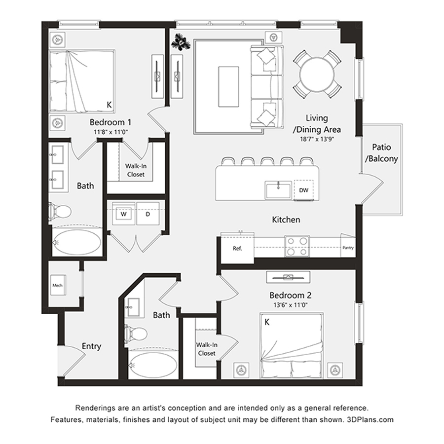 B3 floorplan layout