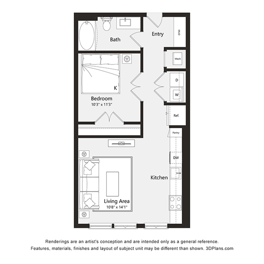 S1 floorplan layout