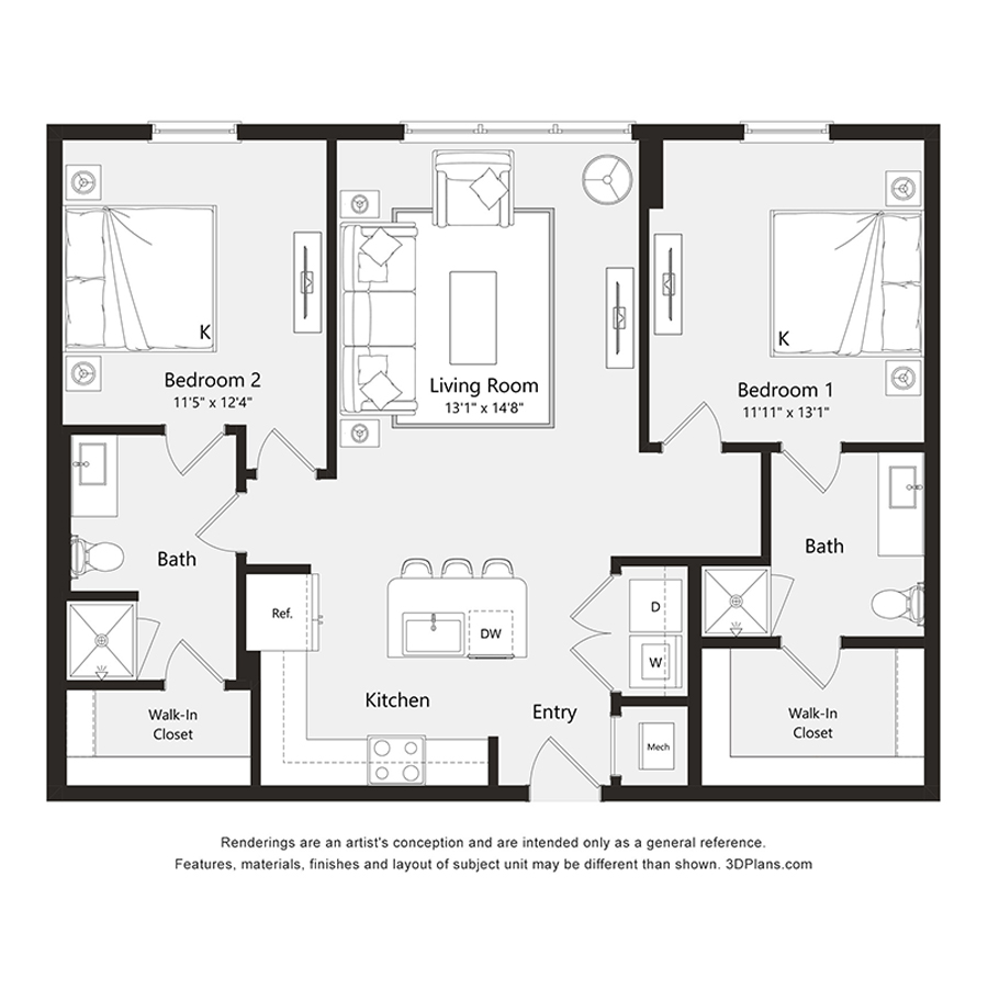 B13 floorplan layout