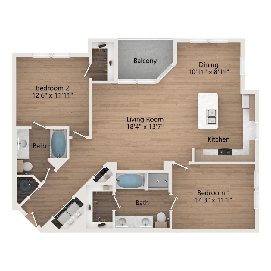 B2A floorplan layout