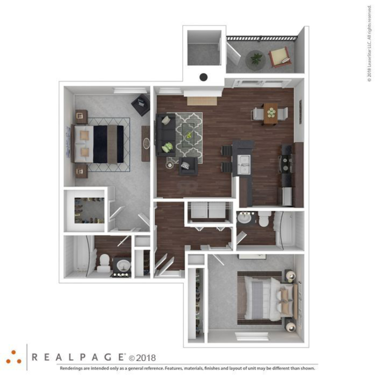 The Livingston floorplan layout