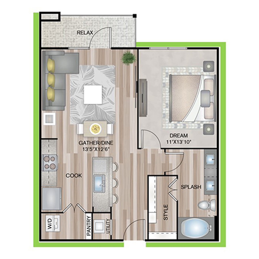 A1P8 floorplan layout
