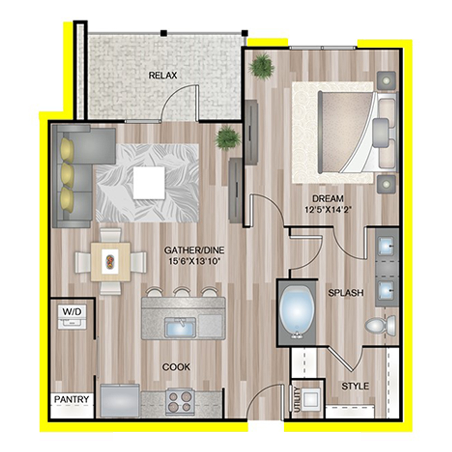 A3P6 floorplan layout